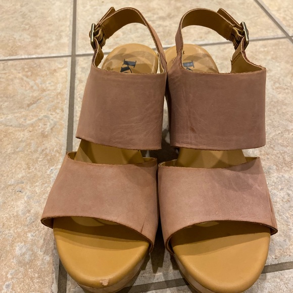 Korks Kork-Ease Annaleigh Wood Clogs platform Sandals Size 6 - Picture 4 of 7
